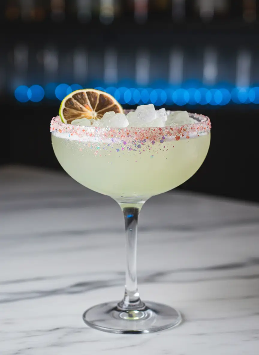 coup confetti glitter rim