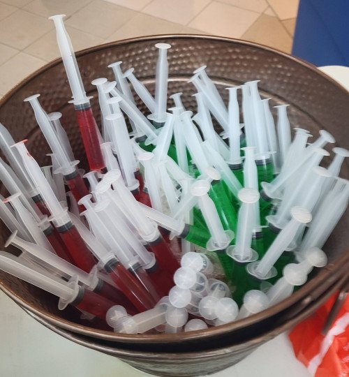 image of jello shots created for and served at a halloween party