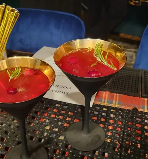 holiday cocktails from an event